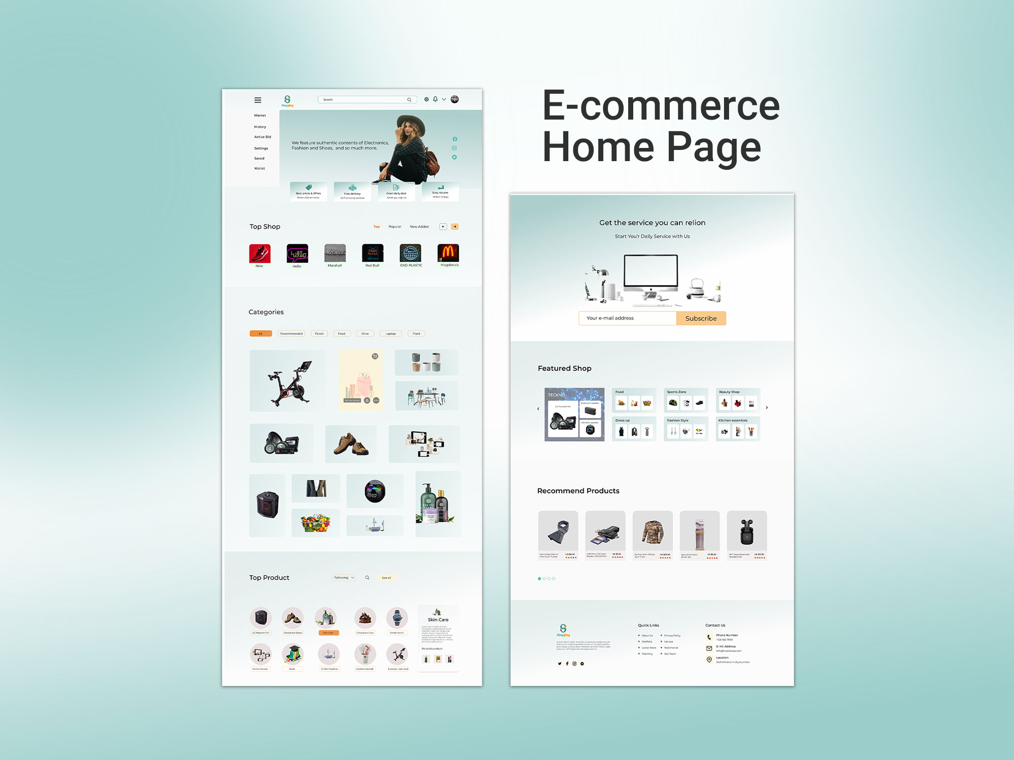 E-Commerce-home-page